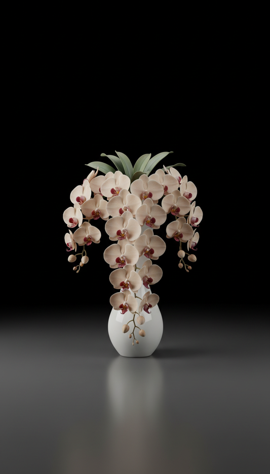 Porcelain Beige Orchid Cascade